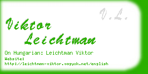 viktor leichtman business card